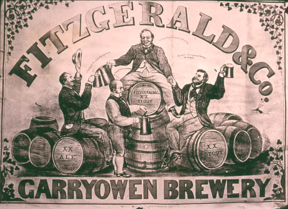 Photograph of poster advertising Garryowen Brewery-Limerick City Museum